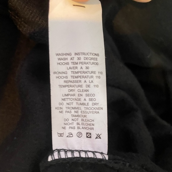 NUTEXROL Long Fleece Hooded Sweatshirt Dressing Black Size Small - Picture 6 of 8